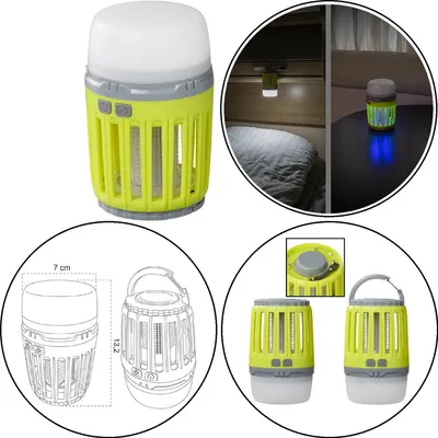 Produktbild von AS Insektenvernichter aufladbar Camping Lampe mit Insektenschutz UV LED 13,2 x 7 cm AS