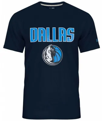 Image de T-Shirt NBA Dallas Mavericks New Era Team logo Bleu marine