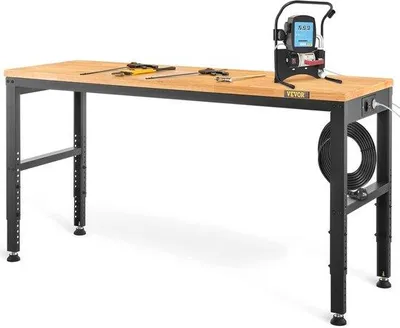 Obrázok produktu pre Nastaviteľný pracovný stôl 122 x 61 cm – nosnosť 900 kg Multifunkčné pracovisko so zásuvkami
