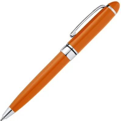 Produktbild von 10 Minikugelschreiber / aus Metall / Farbe: orange