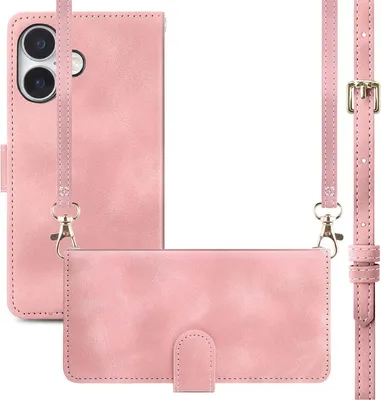 Image de imoshion Bibliothèque avec cordon pour l'Apple iPhone 16 - Rose
