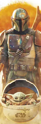 Produktbild von Erik Editores Star Wars The Mandalorian Türposter    One Size