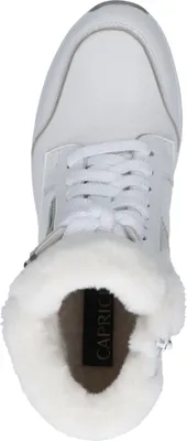 Obrázek produktu pro Caprice dámské kotníkové boty se šněrováním kožené ozdobné zipy 9-26105-43, velikost:41 EU, barva:White