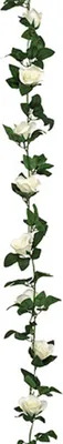 Produktbild von Kunstliche Blumengirlande Sonnenblumen - 230 cm - weiss - Dekoration - Verzierung