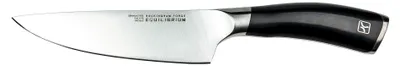 Kochmesser 15 cm, deutsches Edelstahl, schwarzer Griff