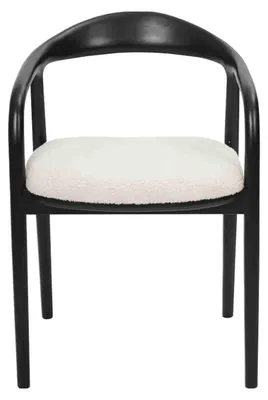 Produktbild von Schwarz-Weiße Esszimmer Stühle  Küchen Sitz Möbel Metallstühle