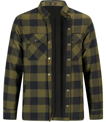 Produktbild von Il Lago Hemd Boreal Check Herren (Oliv/Schwarz) Größe XL
