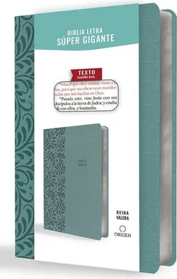 Produktbild von Biblia Reina Valera Letra Súper Gigante, Símil Piel Aguamarina / Spanish Bible Reina Valera Super Giant Print, Aquamarine Leathersoft