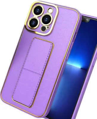 Produktbild von Neue Kickstand-Tasche Für Iphone 13 Pro Mit Ständer Lila