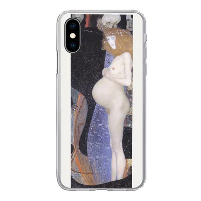 Produktbild von MuchoWow® Handyhülle Schutzhülle Hülle für iPhone X Hoffnung I - Gustav Klimt Silikon Softcase Handy Hülle - Handyhülle