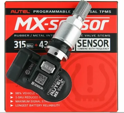 Produktbild von Autel MX-Sensor 315&433MHz 2in1 Reifendrucksensor TPMS Programmierbar Metallventil