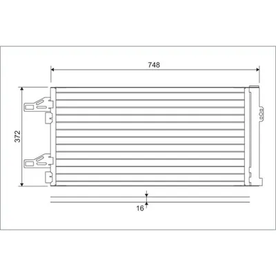 Produktbild von VALEO 814085 Kondensator Klimaanlage Klimakondensator für FIAT Ducato Kastenwagen (250, 290)