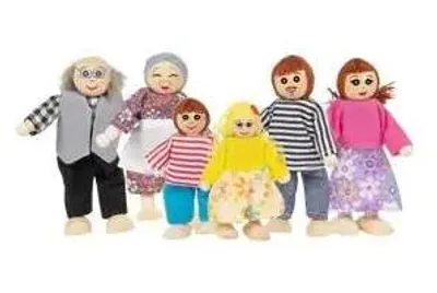 Produktbild von John Puppenfamilie 6-Teilig