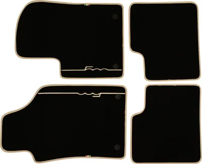 Produktbild von Original Fiat Fußmatten Textilmatten Velour schwarz Fiat 500 ab 2013 71807944