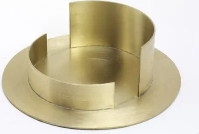 Produktbild von Kerzenhalter Messing, gold, Innen Ø 10 cm matt