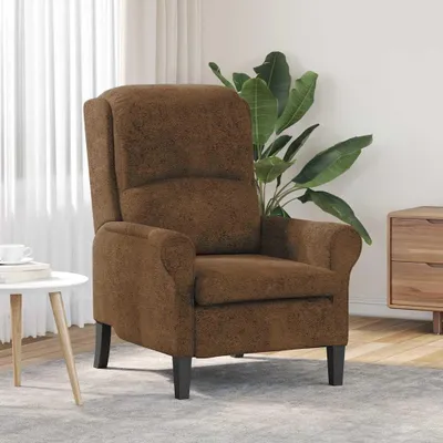 Produktbild von Moderner, ergonomischer Sessel mit Armlehnen aus Kunstleder und Holzwerkstoff für das Wohnzimmer