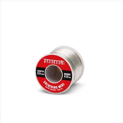 Immagine prodotto di Filo per saldatura professionale 0,5 mm 250 g - 60/40 stagno-piombo con 2% di flussante - Saldatura professionale per lavori di precisione ed elettronica [55091]