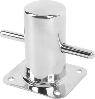 Image de Bollard Cleat Acier inoxydable 316 130mmx100mm Crossing Boat Bollard pour Yachts Kayaks