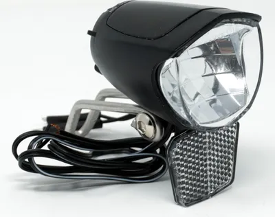 Produktbild von LED Fahrrad Scheinwerfer 70 Lux Sensor Standlicht Fahrradlampe Nabendynamo