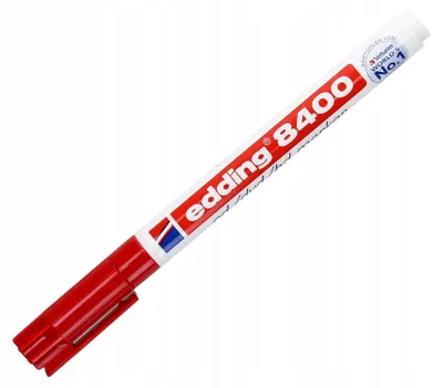 Obrázek produktu pro Edding 8400 Permanentní popisovač CD červený kulatý hrot