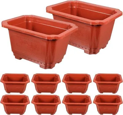 Obrázok produktu pre Keramické kvetináče na bonsaje, do záhrady, do kancelárie, 10 ks