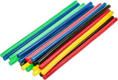 Produktbild von 10 x farbige Klebesticks Heißkleber Klebepatronen Ø 11 mm x 200 mm lang farbig
