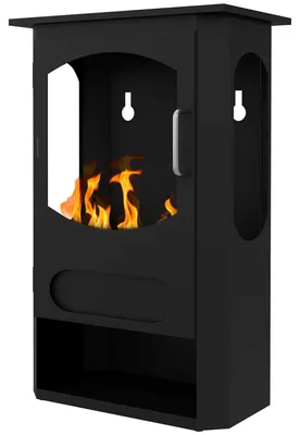 Produktbild von HOMCOM Ethanol-Kamin 7000 BTU Ethanol Ofen mit 3h Brenndauer, Flammenlöscher