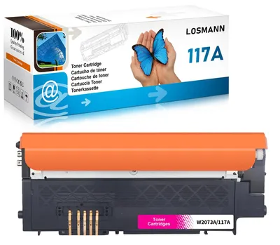 Imagen del producto de Toner LOSMANN 117A compatible con HP 117A W2073A, con chip, para impresoras HP Color Laser 150, 150nw, series 150 MFP, 170 MFP, 178 nw, 178 nwg, 179 FNG, 179 fnw (Magenta)