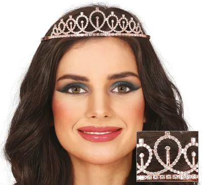 Produktbild von Prinzessin Tiara Mittelalter Karneval Krone Glanz Mit Zartem Glitzer Für Märchenkönigin Prinzessinnen Und Prinzen Fantasy Schmuck Elegant Anmutig, Farbe: Gold