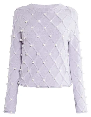 Image de Pull en tricot pour femmes caspio, modèle 11025260-CA06, couleur violet clair, taille XS/S