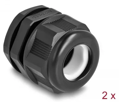 Immagine prodotto di DELOCK EX-Kabelverschraubung M25 schwarz 2 Stück