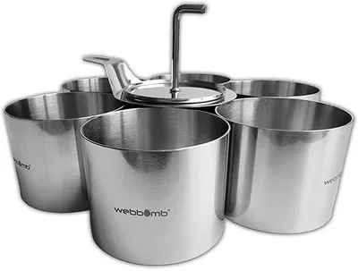 Produktbild von Famanu Set von Backringen - 8-teilig - Edelstahl - für Desserts und Vorspeisen