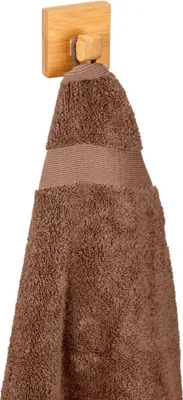 Produktbild von WENKO Inbara Holz Einfacher Klebehaken für Badezimmer