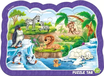 Image de Puzzles à cadre. Animaux du zoo