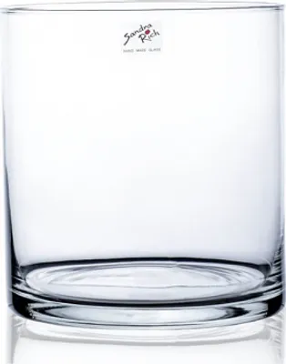 Image de Sandra Rich verre décoratif CYLI verre cylindrique rond H. 20cm D. 19cm clair Sandra Rich