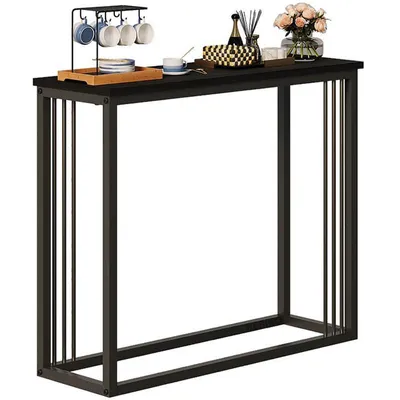 Image de CONSOLE / TABLE D'ENTRÉE – NOIRE, ÉLÉGANTE ET FONCTIONNELLE (h. 75 cm)