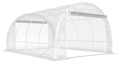 Zdjęcie produktu dla Szklarnia foliowa z ramą ze stali ocynkowanej | Kolor: Przezroczysty | Wymiary: 395 x 297 x 199 cm