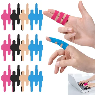 Produktbild von 12 Stück Fingertape, elastisches Sport Tape für Finger, ideal zur Unterstützung bei Belastung