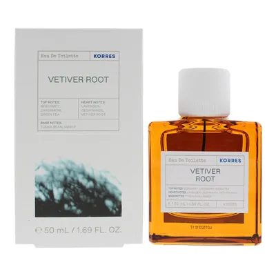 Produktbild von Korres Fragrance Vetiver, Weiblich, Eau de Toilette, 50 ml, Bergamotte, Kardamom, Grüner Tee, Lavendel, Zedernholz, Vetiver, Tonka-Bohne, Bernstein