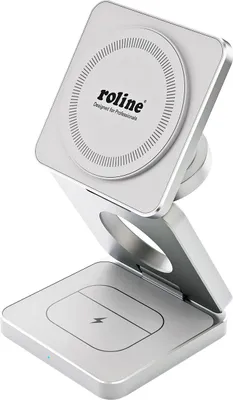 Zdjęcie produktu dla Indukcyjna stacja ładująca ROLINE 3 w 1, składana, dla Apple