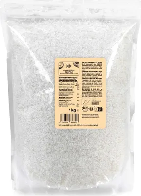 A bag of shredded coconut.