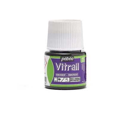 Image de Peinture transparente pour verre Pebeo Vitrail, 45 ml, 25 Violet