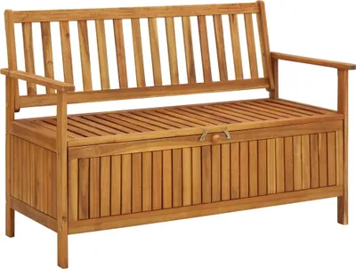 Produktbild von vidaXL Gartenbank mit Stauraum 120 cm Massivholz Akazie
