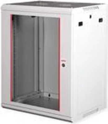 Obrázok produktu pre ROLINE 26.21.0126, Nástenný regál, 15U, 80 kg, Koľajnice racku, 18,2 kg, Šedá