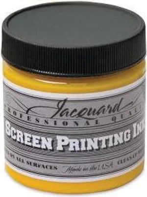 Produktbild von Jacquard Siebdruckfarbe 118 ml Primärgelb Textilfarbe Papier