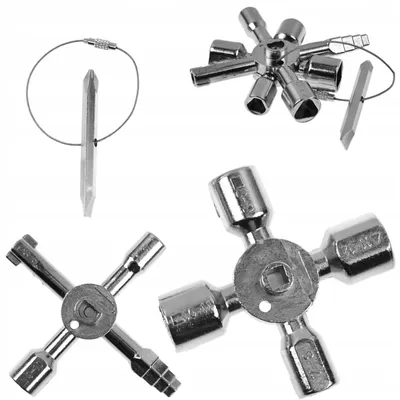Produktbild von Vorfal Universal-Schlüssel für Technik- und Elektroschränke 10-in-1