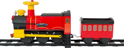 Produktbild von ROLLPLAY Steam Train Kinderfahrzeug mit Batterie / Eisenbahn Set, Zug & Schienen