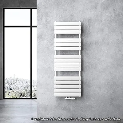 Produktbild von doporro Badheizung Flachheizkörper 140x50cm Weiß Paneelheizkörper Mittelanschluss oder Seitenanschluss Badheizkörper Ohne Heizstab FH
