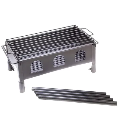 Obrázek produktu pro Gril na dřevěné uhlí, odnímatelné nohy, robustní konstrukce, 350x200x500mm, 450x250x600mm, 650x350x650mm, 450x250x600mm