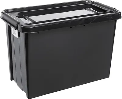 Produktbild von plast team Aufbewahrungsbox PROBOX RECYCLE 70 Liter schwarz